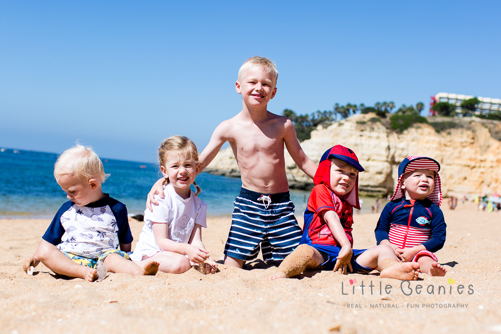 Professional family photographs of a holiday in Portugal