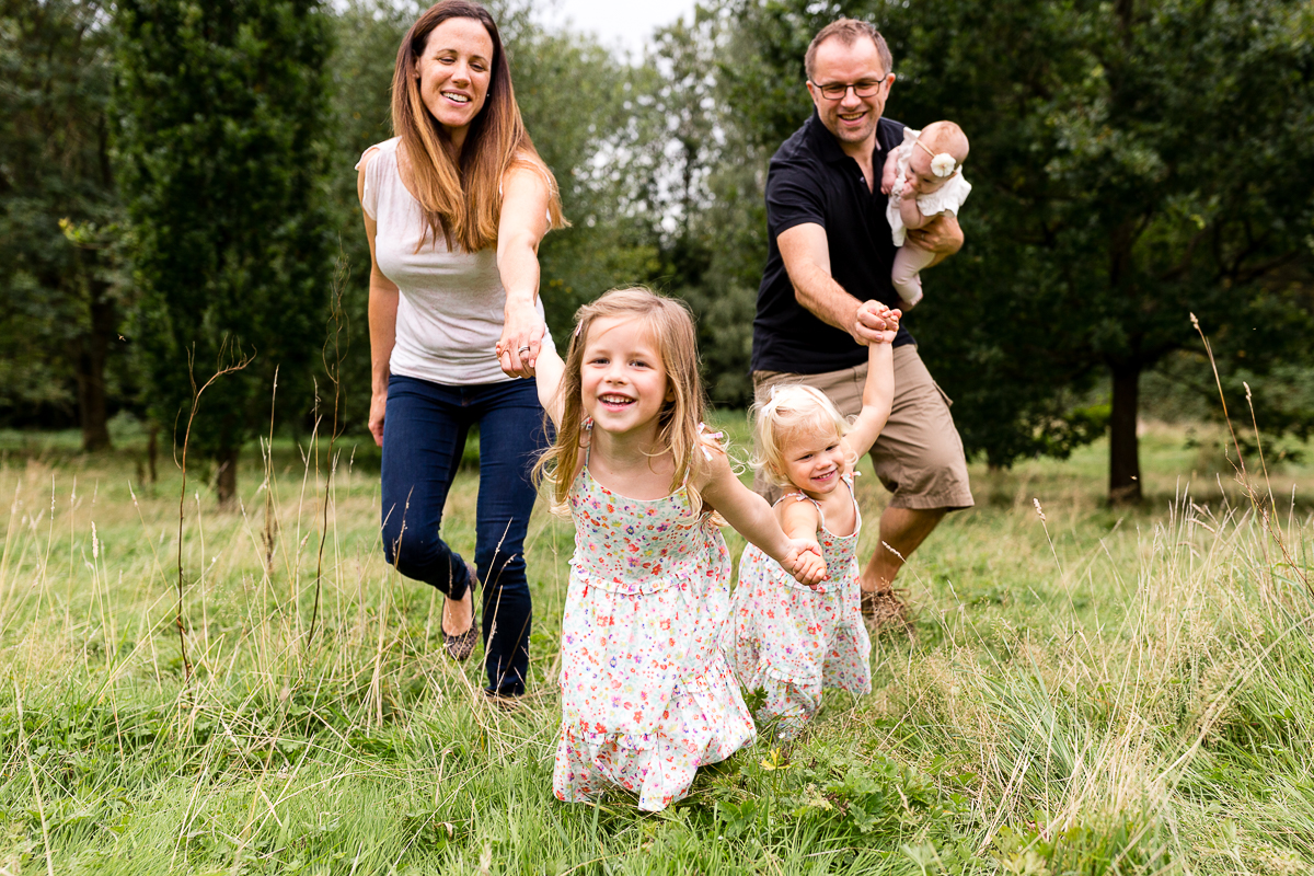 Family on photoshoot in Knowle park solihull with family